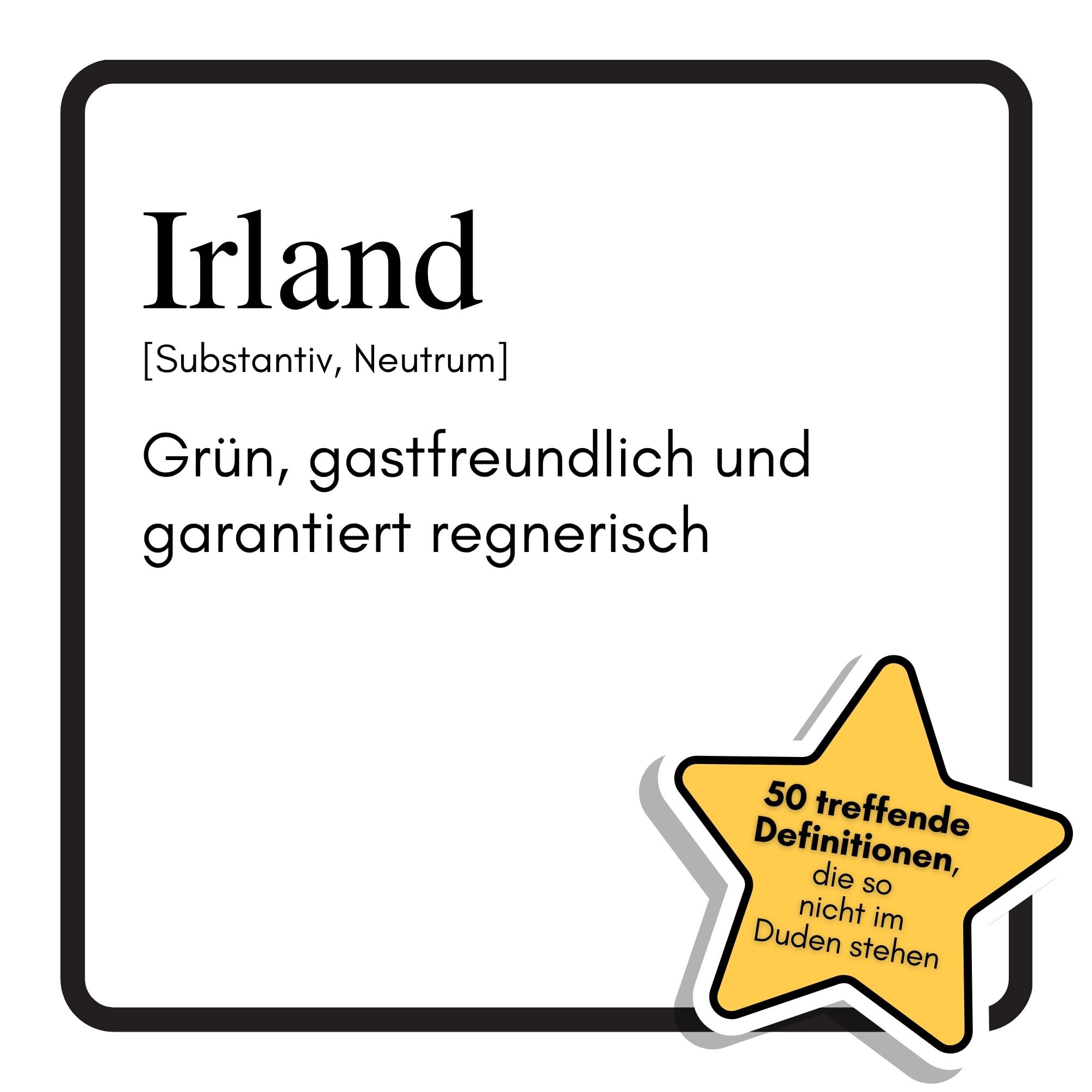 Irland: Grün, gastfreundlich und garantiert regnerisch. Das lustige Geschenkbuch für Mann, Frau, Kollege, Freund zu Geburtstag, Weihnachten