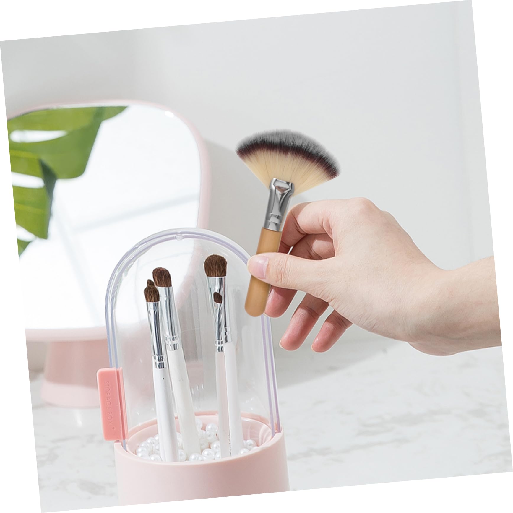Healeved 20pièces Pinceaux De Maquillage Éventail Pinceaux Pour Fond De Teint Blush Et Outils De Maquillage Et