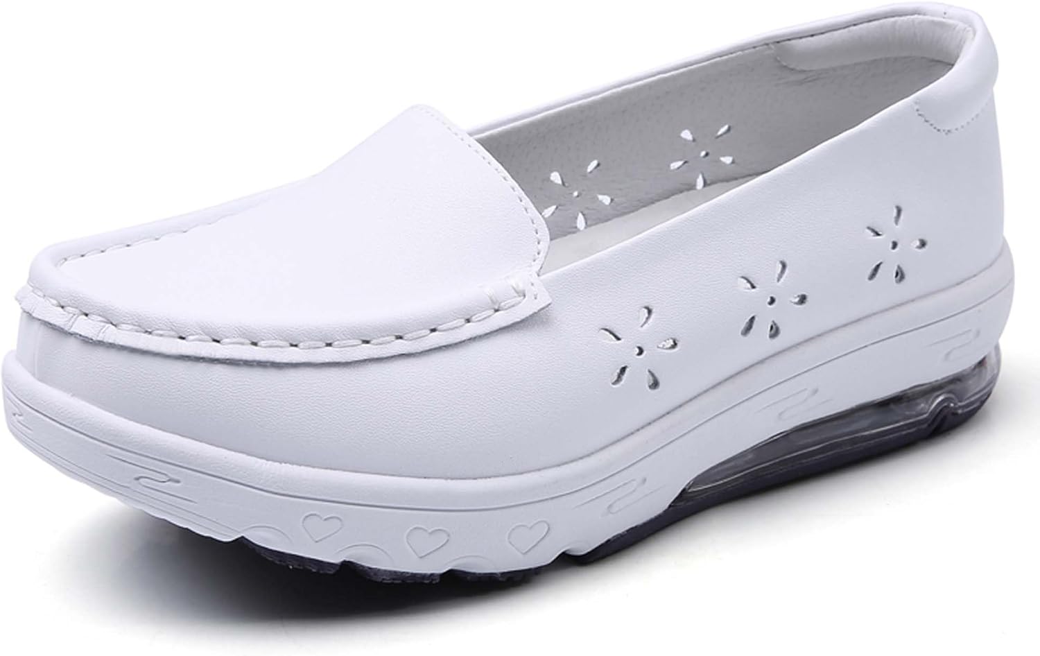 Nurse Women's Shoes Soft Sole Shock Absorbing Women's Medical Nurse Shoes Breathable Anti Slip Women's Food Restaurant Service Shoes Lightweight Comfortable Healthcare Work Shoes