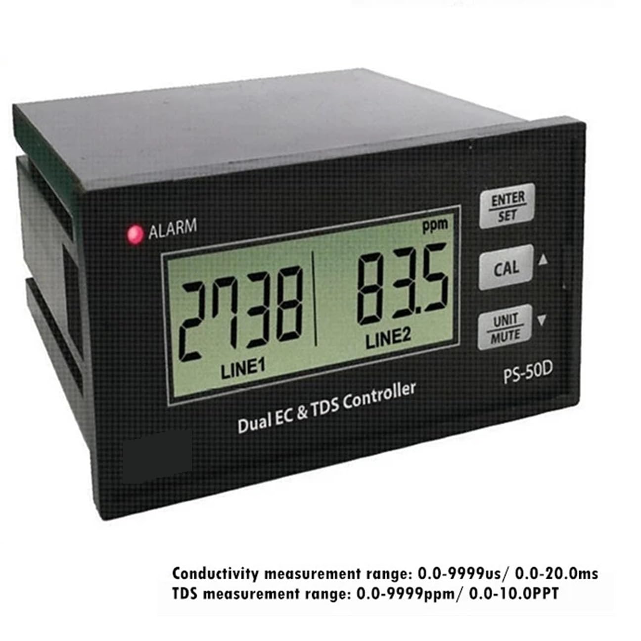 Instrumento Pluma de agua Conductividad Medidor de prueba dual 0-9999us/0.0-20.0Ms (Size : AC220V)