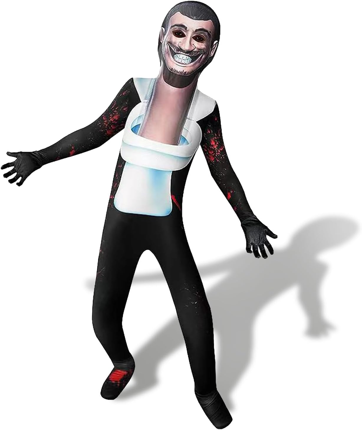 Toilet Costumes for Kids,Halloween Boys Game Cosplay Costume,Camera Speaker Man Halloween Costumes Outfit for 5-12 Years E 6-7 Years