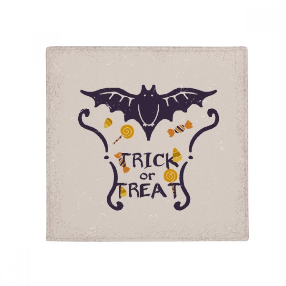 Tapis de sol papillon Halloween 60x60cm antidérapant multicolore pour chien et chat