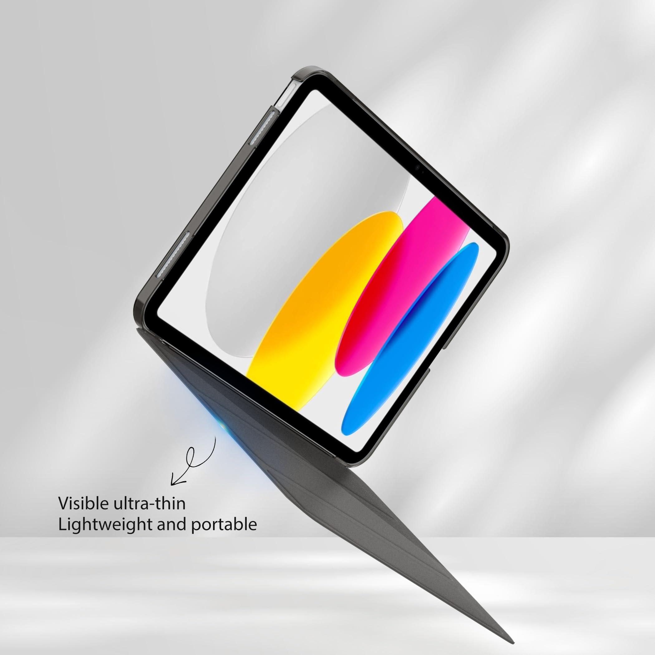 EasyAcc Custodia Cover Compatibile con iPad 11a Generazione (A16) 11" (2025) / iPad 10a Generazione 10.9" (2022) (A2757/A2777), Cover Posteriore Opaca Ultra Sottile Traslucida,Grigio Scuro