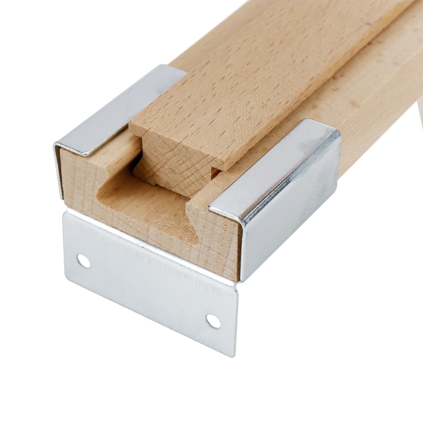Wax Coated 16 Inch Wood Drawer Slides (2PCS) – Traditional Center Guide Track For Furniture 12 thumbnail image