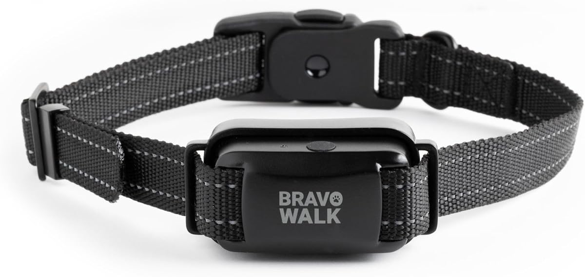 Collar de entrenamiento para perros Pro sin tirones para paseos más felices, recargable e impermeable, dispositivo manos libres sin necesidad de control remoto, antideslizante y seguro de usar para perros de razas medianas y grandes (grande)