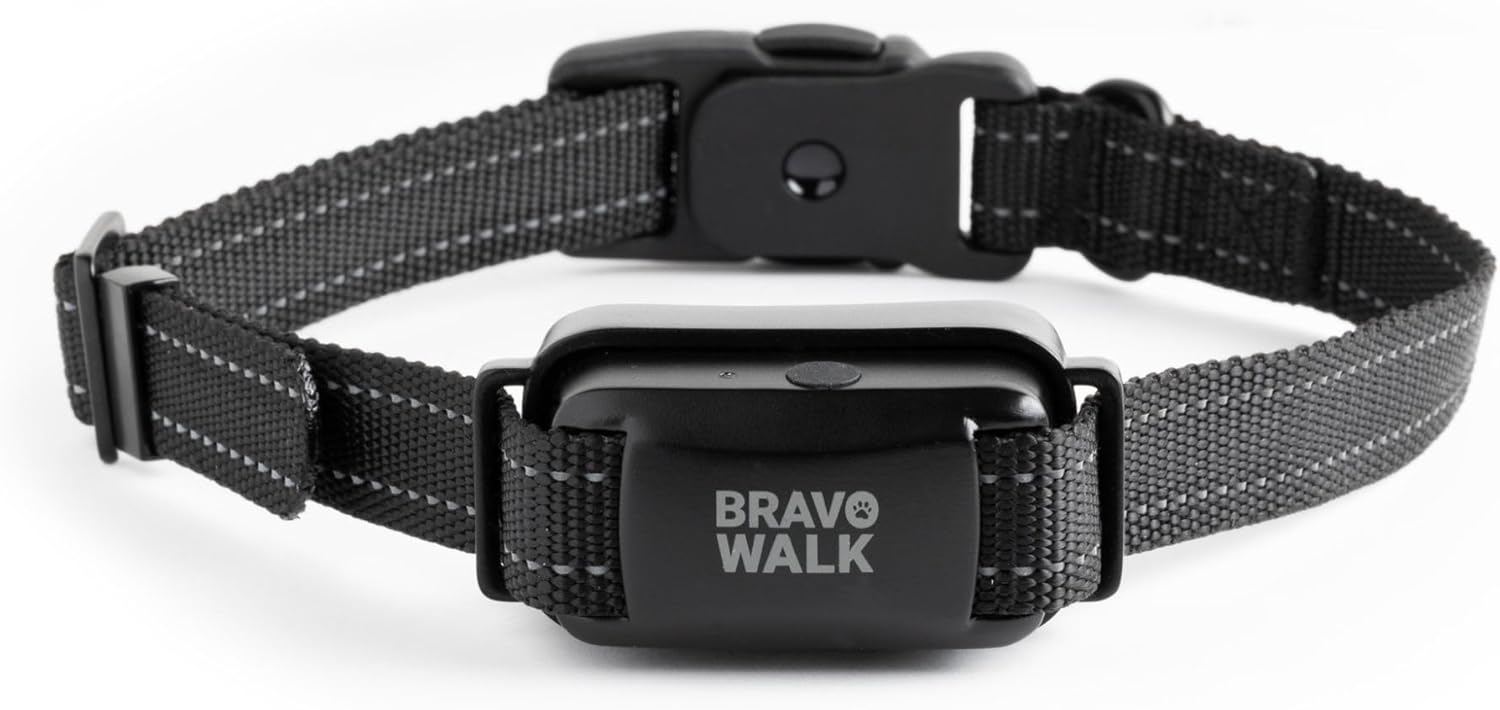 Pro No-Pull Dog Training Collar for Happier Walks, Rechargeable and Waterproof, Hands Free Device with No Remote Needed, Anti-Slip, and Safe-to-use for Medium and Large Breed Dogs (Medium)