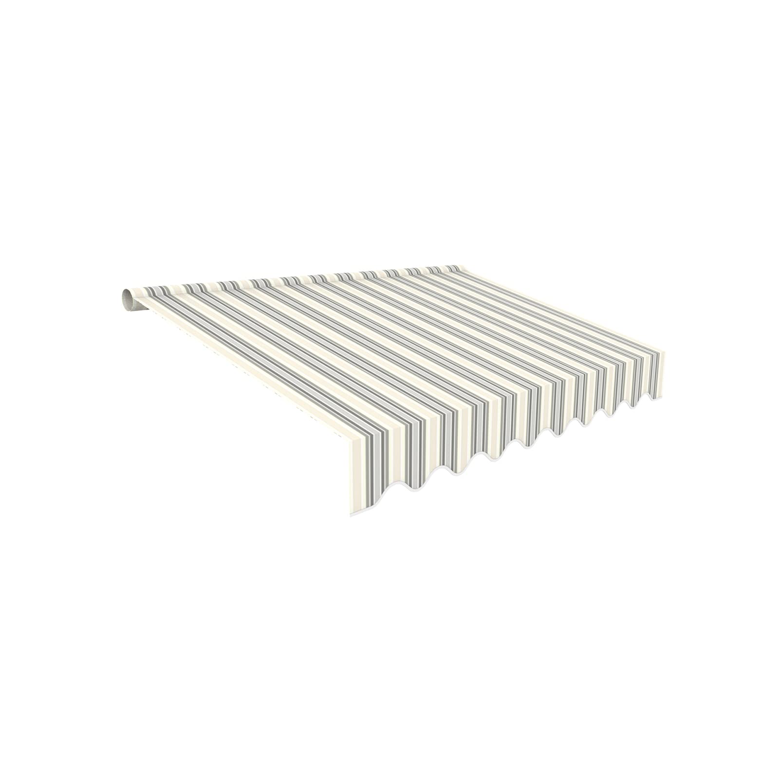 Leudus Markisenstoff Ersatz 4x3m Mit Volant - Fertig Genäht SPD040 Design