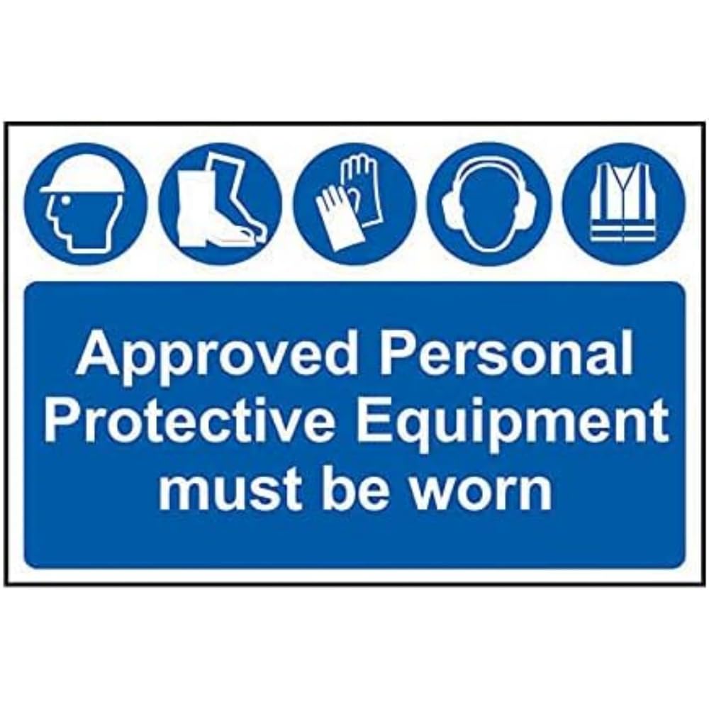 Scan Approved PPE Must Be Worn - PVC Sign 600 x 400mm