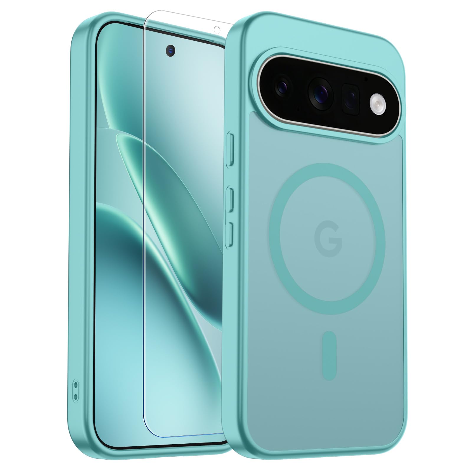 SUPFINE Magnetic for Google Pixel 11 Pro Case - Blue Green