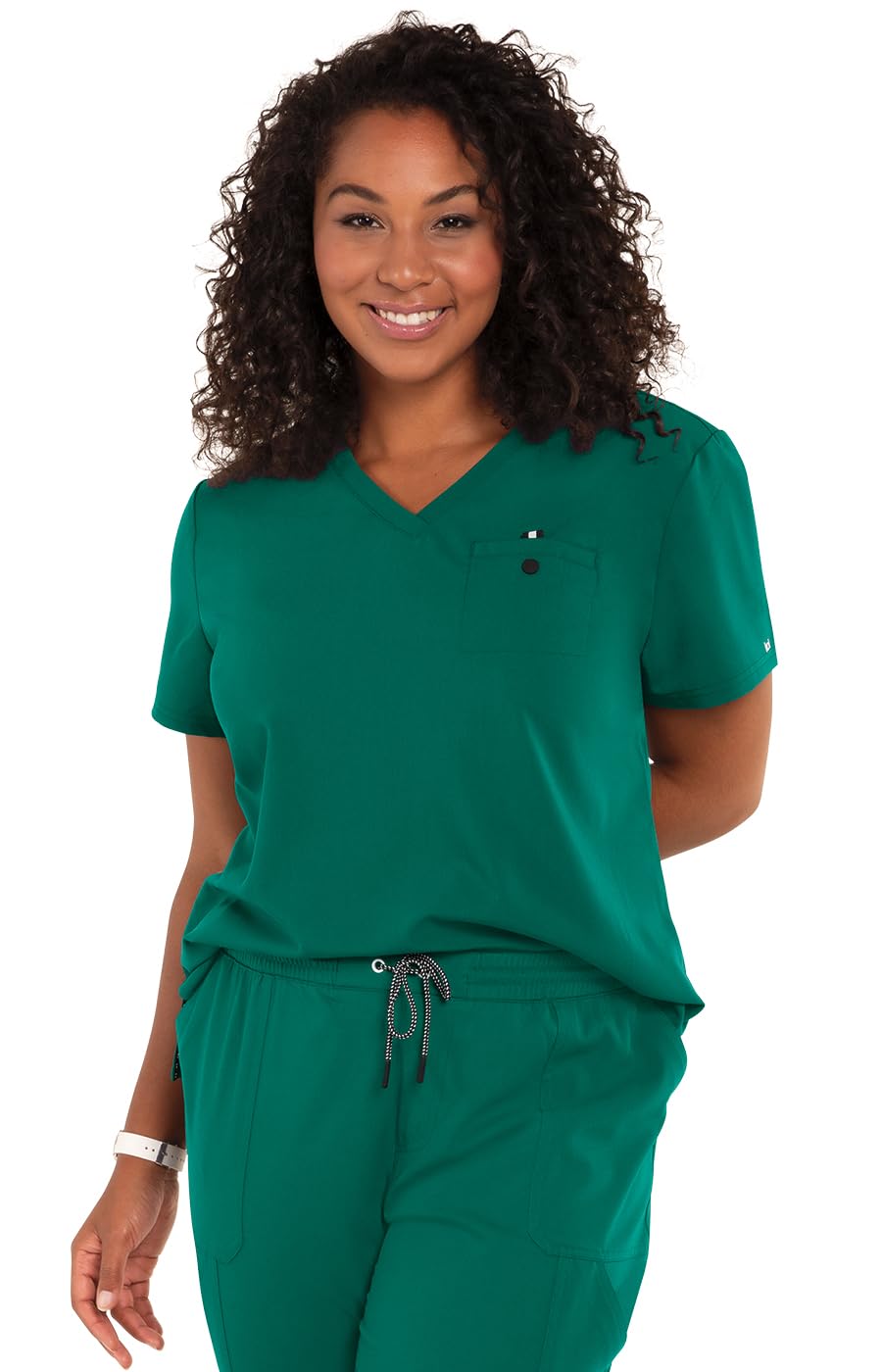KOI Next Gen Ready to Work Women's 1-Pocket Tuck-in Scrub Top