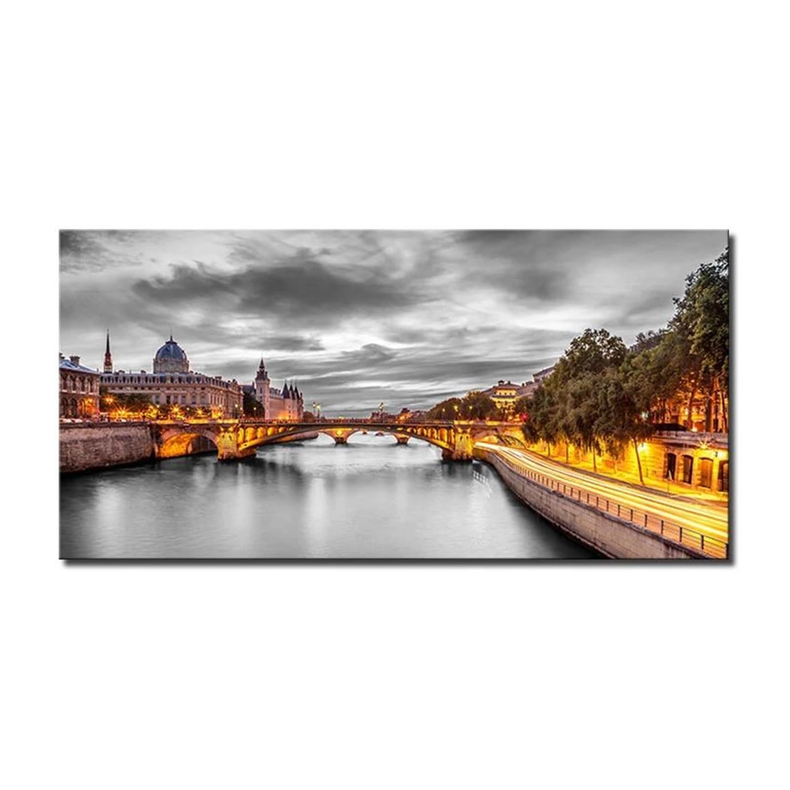 Byambd F Aesthetic Pictures Urban Architecture Landscape Posters No Rame Modern Home Decoration Wall Art Prints Canvas Painting(,50X100cm)