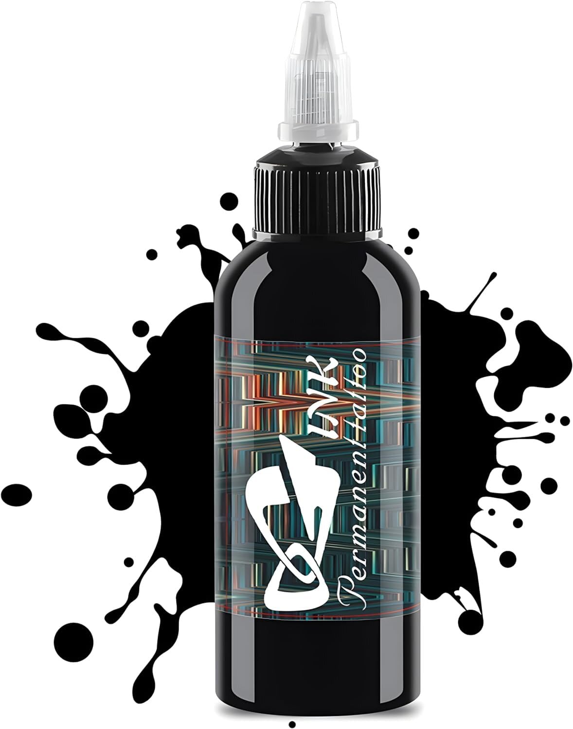 BAODELITattoo Ink Black Lining Black, Standard Tattoo Pigment Super Black Color Evenly Vibrant and Bright (1oz)