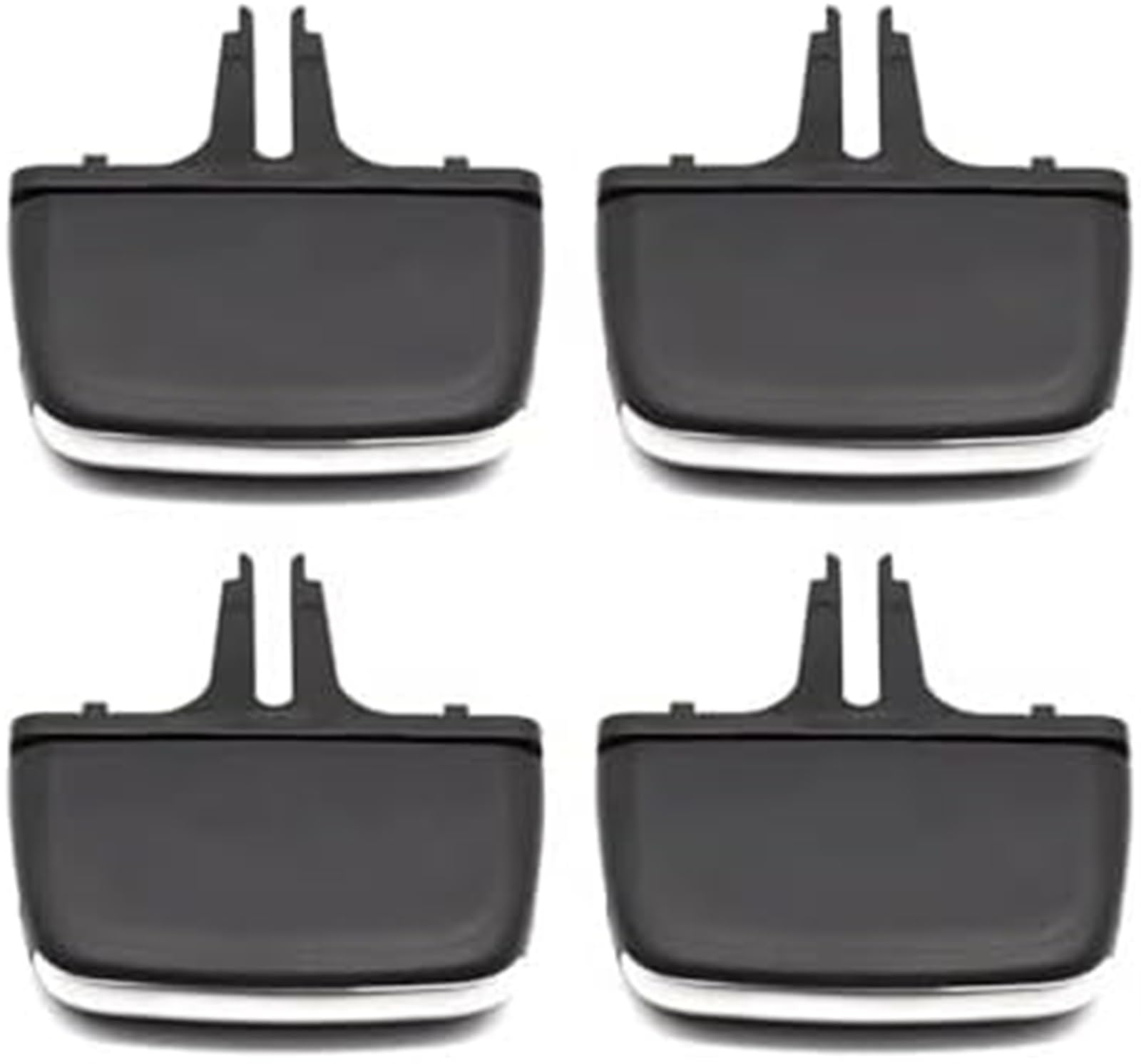Wylot powietrza w samochodzie, dla Volvo Xc90 V90 S90 2016-2024 przedni tylny klimatyzator Ac Vent Grille pokrętło suwaka Tab Clip zestaw Klips do nawiewu samochodowego(BLACK 4 Pcs)