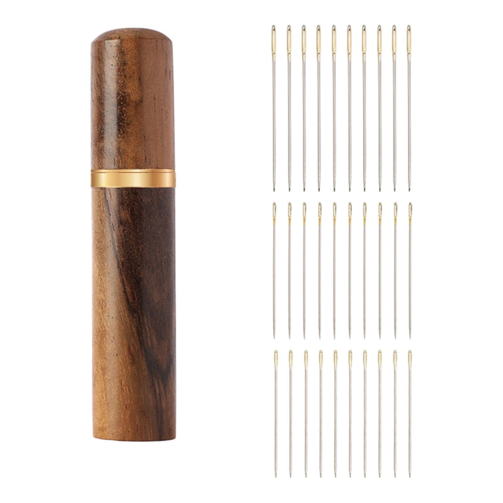 CALANDIS™ 30x Self Threading Needles 3 Sizes Stable Embroidery Needles for DIY Parents Golden | Hand Sewing Needles | Hand Sewing Needles & Accs | Sewing-image-44