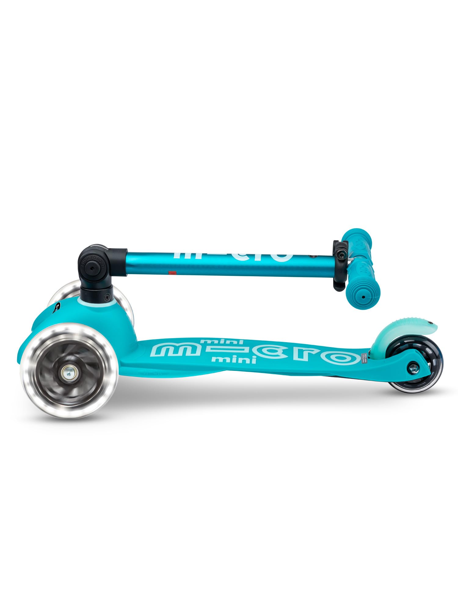 micro™ | Mini micro Deluxe Foldable LED | Klappbar | Das ORIGINAL | Kinderroller ab 2 Jahren | Inklusive LED Rollen | Jungs & Mädchen 2-5 Jahre
