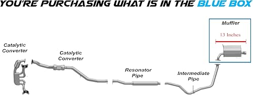 Miniatura 2 de Silenciador trasero compatible con Subaru Impreza 2.0L SEDAN 2012-2016