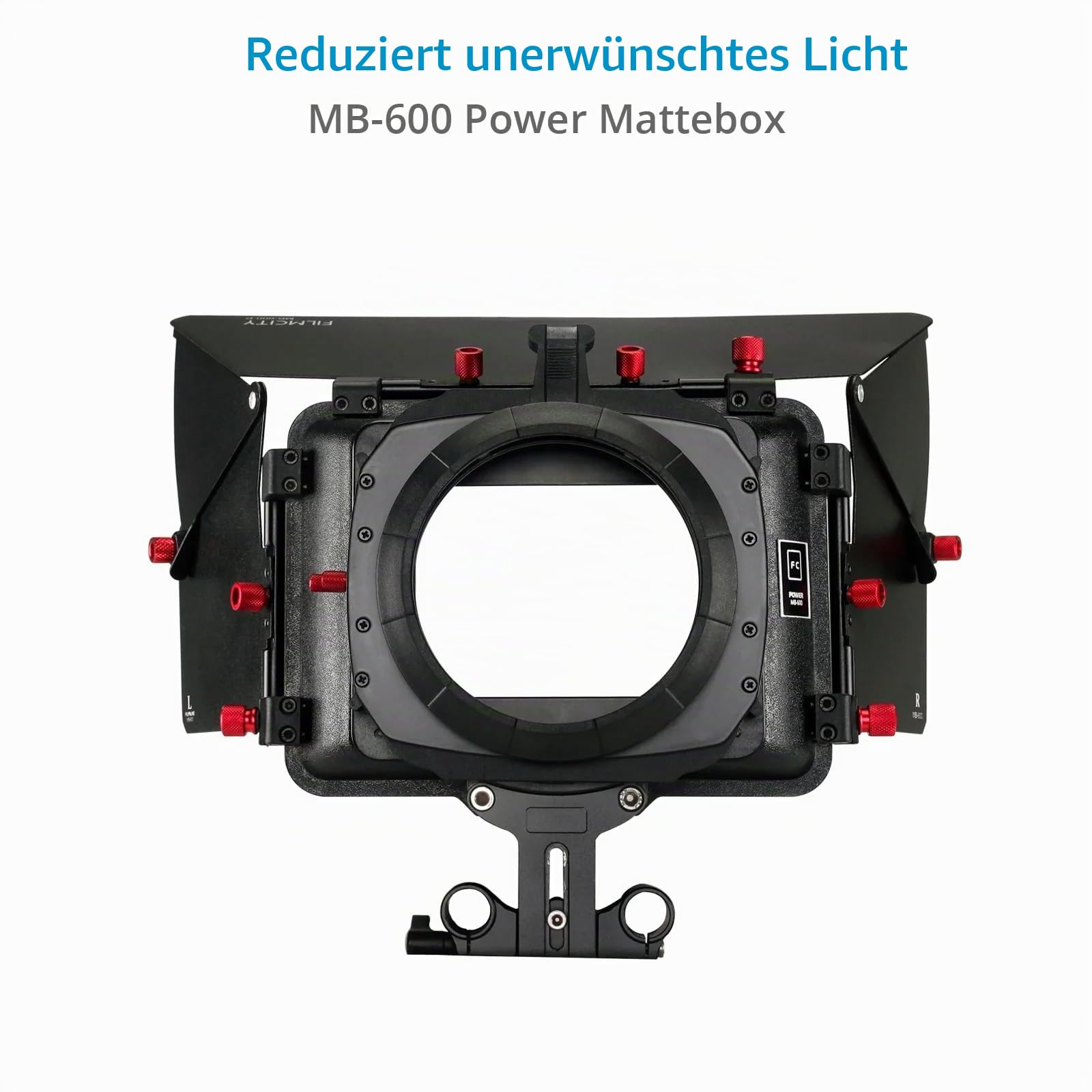 FC-03 Kamera Schulter-Rig Kit mit Cage, 4 x 4 Matte Box & Follow Focus für DSLR-Kameras. Inklusive Doppelhandgriffe, Schulterpolster & Top-Griff (FC-03)