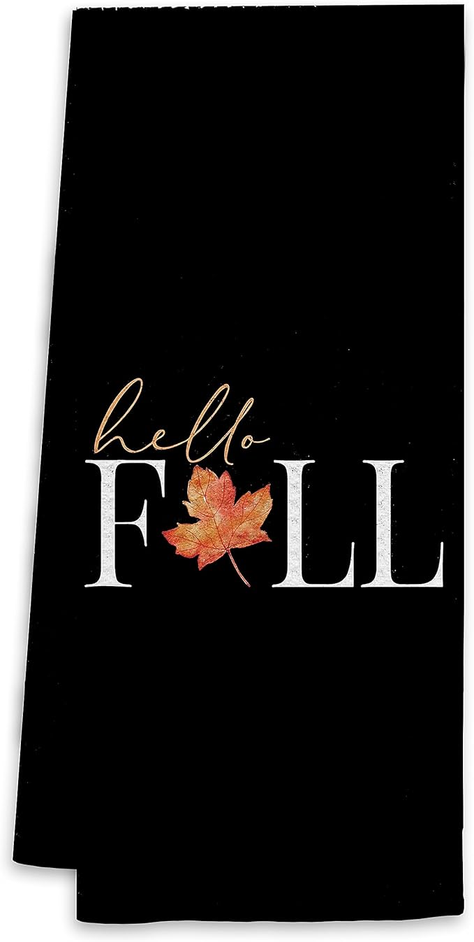 Voatok Fall Hand Towels, Fall Bathroom Hand Towels, Fall