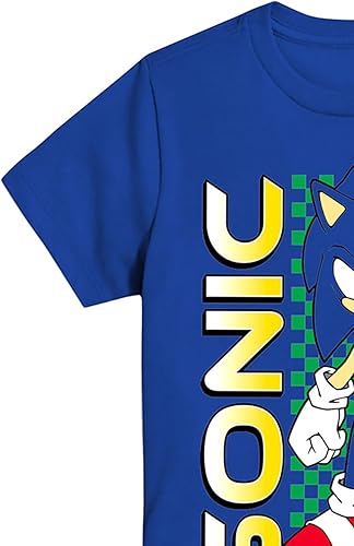 Miniatura 6 de SEGA Camiseta de Sonic The Hedgehog para niños, Sonic, Tails and Knuckles, The Hedgehog Trio, camiseta oficial
