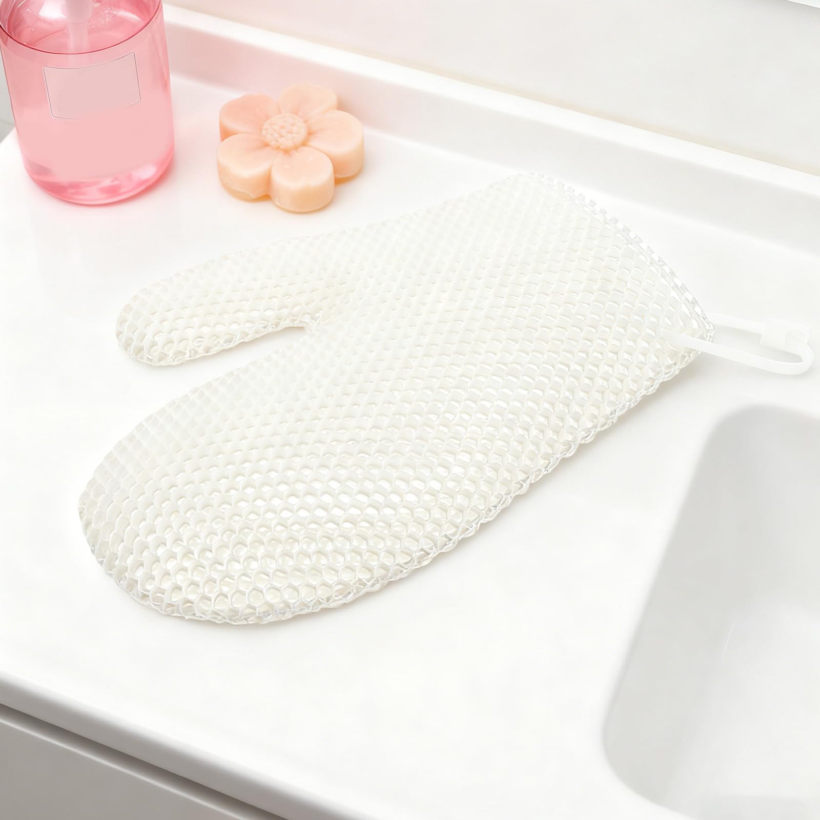 Healvian Guanti esfolianti per la pelle - Guanto detergente a nido d'ape - Guanti scrubber per la pulizia profonda del corpo - esfolianti per doccia e bagno per uomo e donna