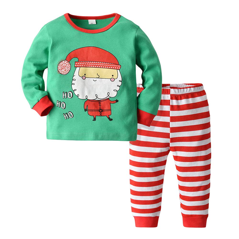 Boys Cotton Animal Printed Tshirt and Pyjama Set in Green Color