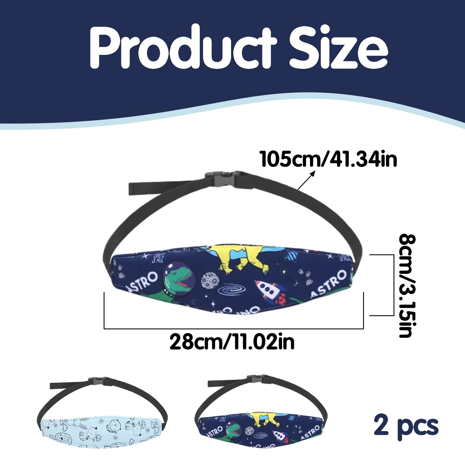 2 Pezzi Poggiatesta Auto Bambini,Cinturino Supporto Testa Bambini,Regolabile Auto Sicurezza Cinturino,Supporto Testa Seggiolino Auto,Fascia Poggiatesta,Accessori Reggitesta per Dormire Autos Bambinio