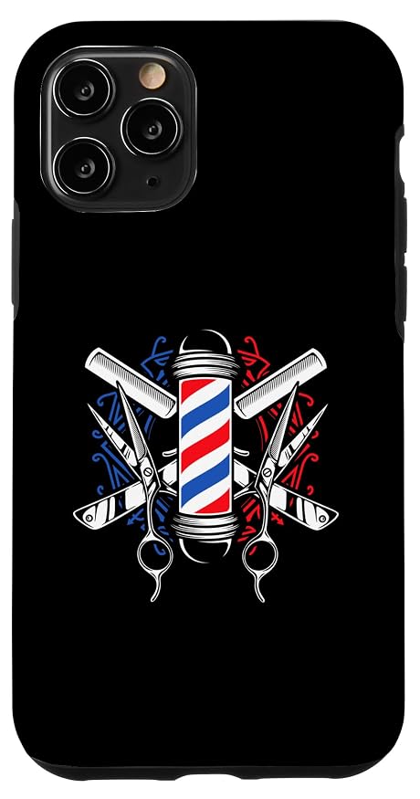 Barber Pole Vintage Haircut Best Barber Job Retro Barber Case for iPhone 11 Pro