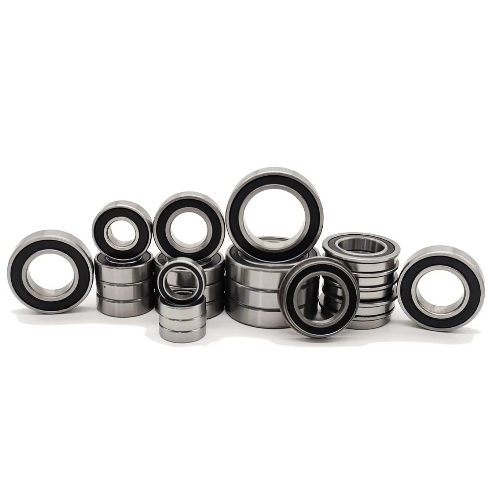 Für Losi 4WD Für Racing 5IVE-T 5T 5IVE-B 5B 1/5 Vorgefettete Schwarze Abgedichtete Kugellager 24 Teiliges Set RC Cars Trucks Und Offroad Fahrzeuge RC Lagerteile
