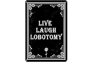 Whimsy Goth Decor: Live Laugh Lobotomy - A Dark Humored Masterpiece