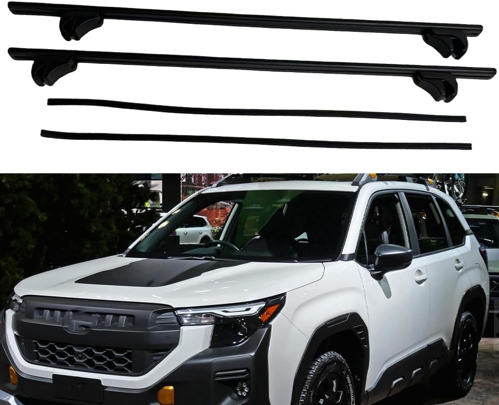 Upgraded Roof Rack Cross Bars Fits for Subaru Forester Base Premium Wilderness Limited 2024 2025 Adjustable Aluminum Roof Rails Crossbars Luggage Cargo Carrier