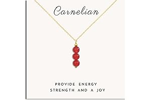 SmileBelle Carnelian Crystal Necklace: Elevate Your Style with Feminine Grace