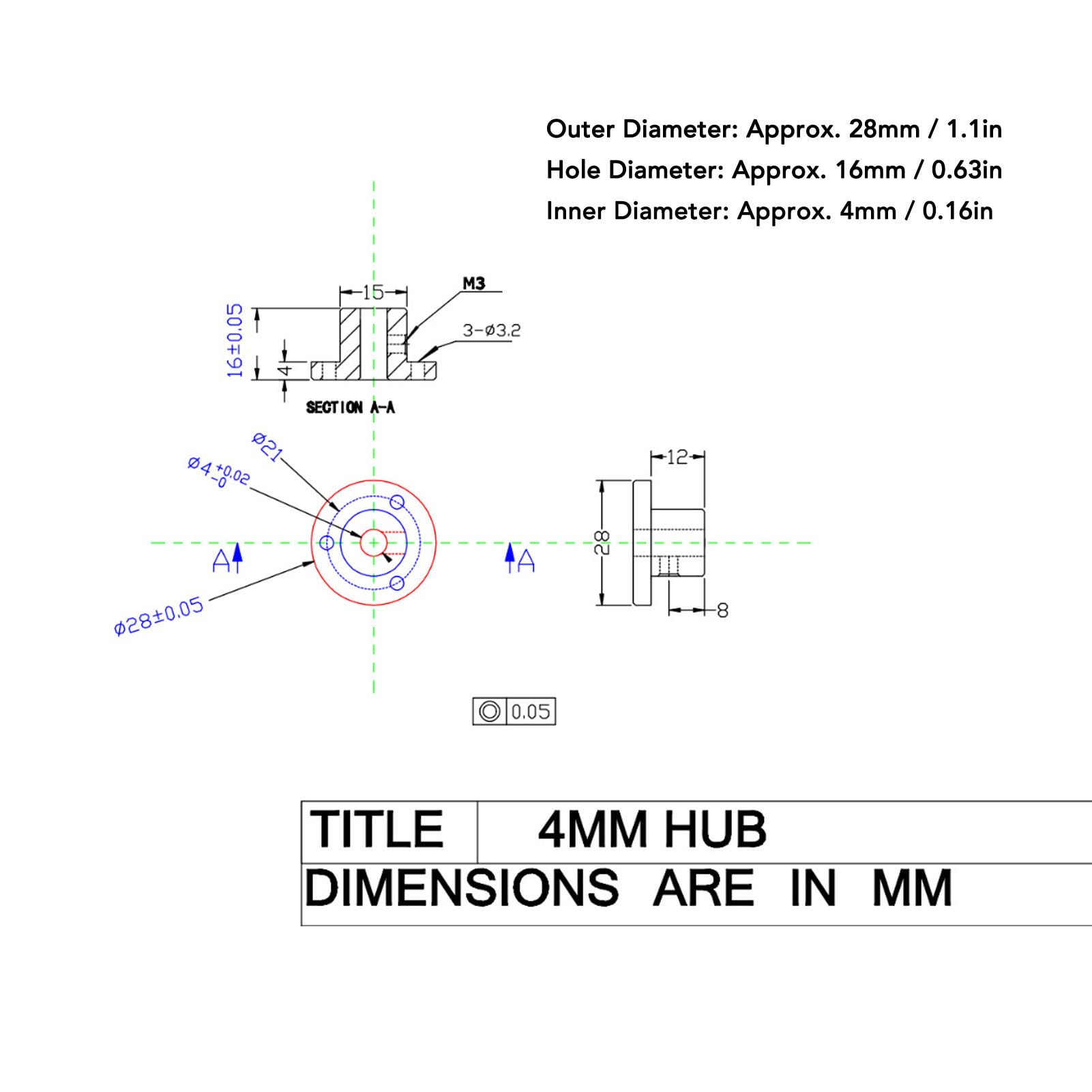 Flange Shaft Coupling 4mm,Universal Flange Guide Shaft Coupling, Aluminum Alloy Flange Coupling Connector for Omni 60mm Aluminum Wheels