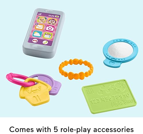 Miniatura 5 de Fisher-Price Laugh & Learn My Smart Purse, rosa, juguete musical para bebé