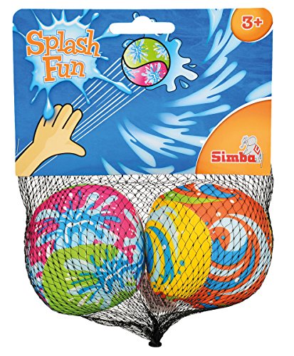 Simba 107799978 - Water Fun Wasserbomben Bälle, 2 Stück , wasseraufsaugend, 8cm, ab 3 Jahren, Mehrfarbig