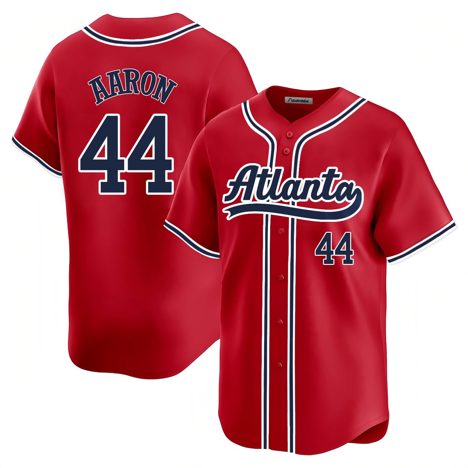 Custom Mens/Women/Youth Atlanta Baseball Stitched T-Shirt for Sports Fan