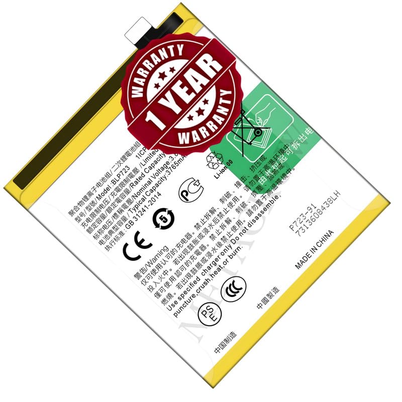 Image of Original BLP723 Battery Compatible for Realme X (RMX1901, RMX1903) - (3765mAh) - 1 Year Warranty JK1