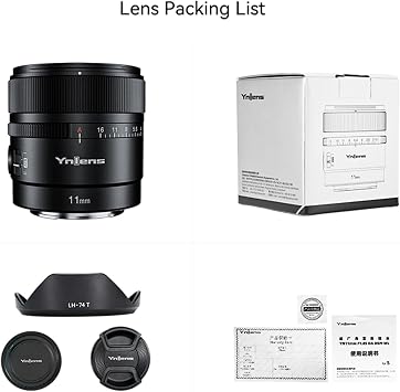 YONGNUO YN11MM F1.8S w/Remote Controller, 11mm F1.8 Large Aperture Fixed Prime Lens for Sony, Auto Focus APS-C Frame, Ultra Wide Angle Lens for E Mount Mirrorless Cameras