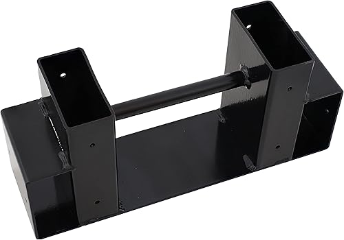 Miniatura 6 de Sunnydaze - Kit de soporte para leña para exteriores e interiores, accesorio de almacenamiento de madera con recubrimiento de polvo negro, ajustable