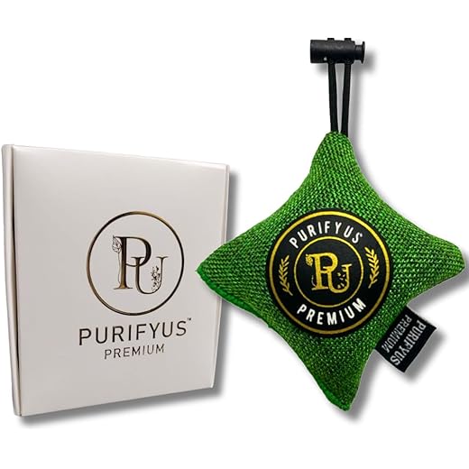 Purifyus Premium GreenI75GramIActivated Carbon Granule Air Purifying Bag|Natural Odor Absorber For Car Clean And Fresh Indoor Air
