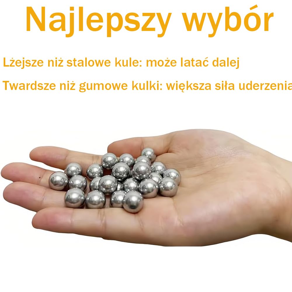 50 szt. Kulek do paintballa kal. 43, kulek do paintballa z litego aluminium kalibru 0,43, 1,8 grama, piłek do samoobrony do PPQ, TPM1, TPM2, T4E, HK 416D, Gen5, RAM