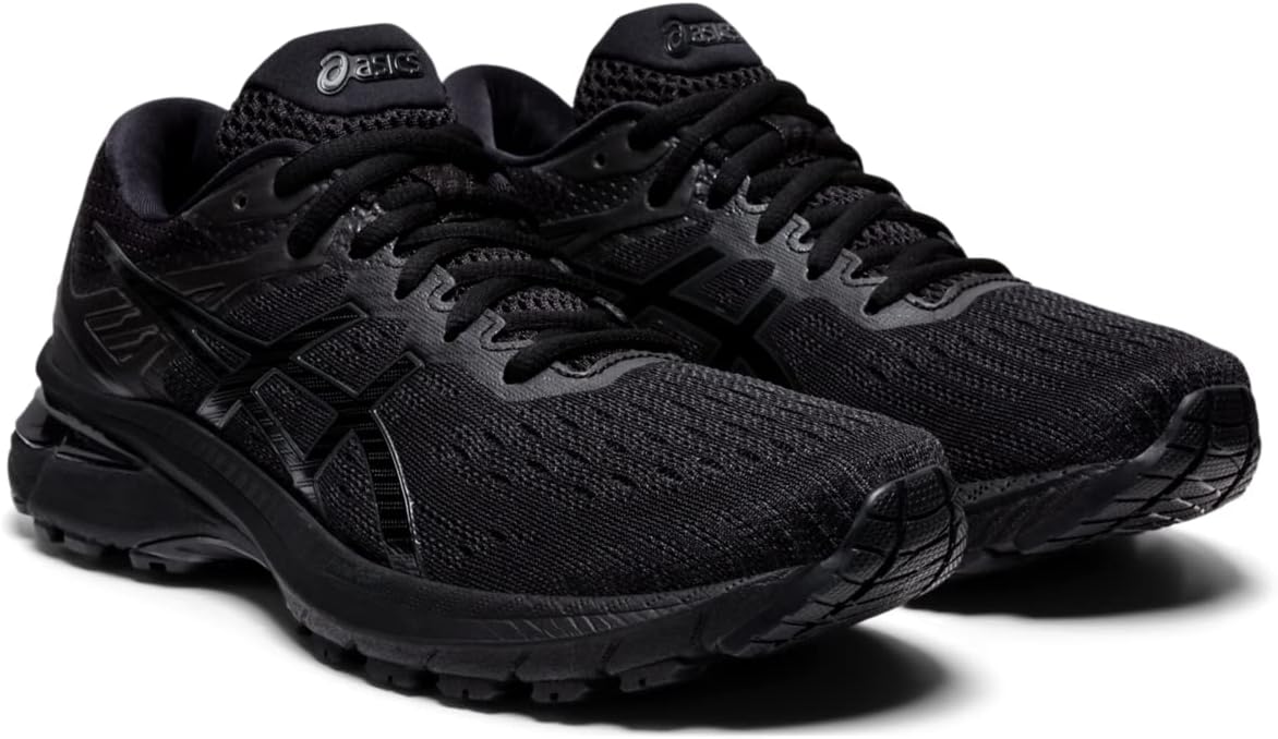 ASICS Women's GT-2000 9 Running Shoe 7 Wide Black/Black