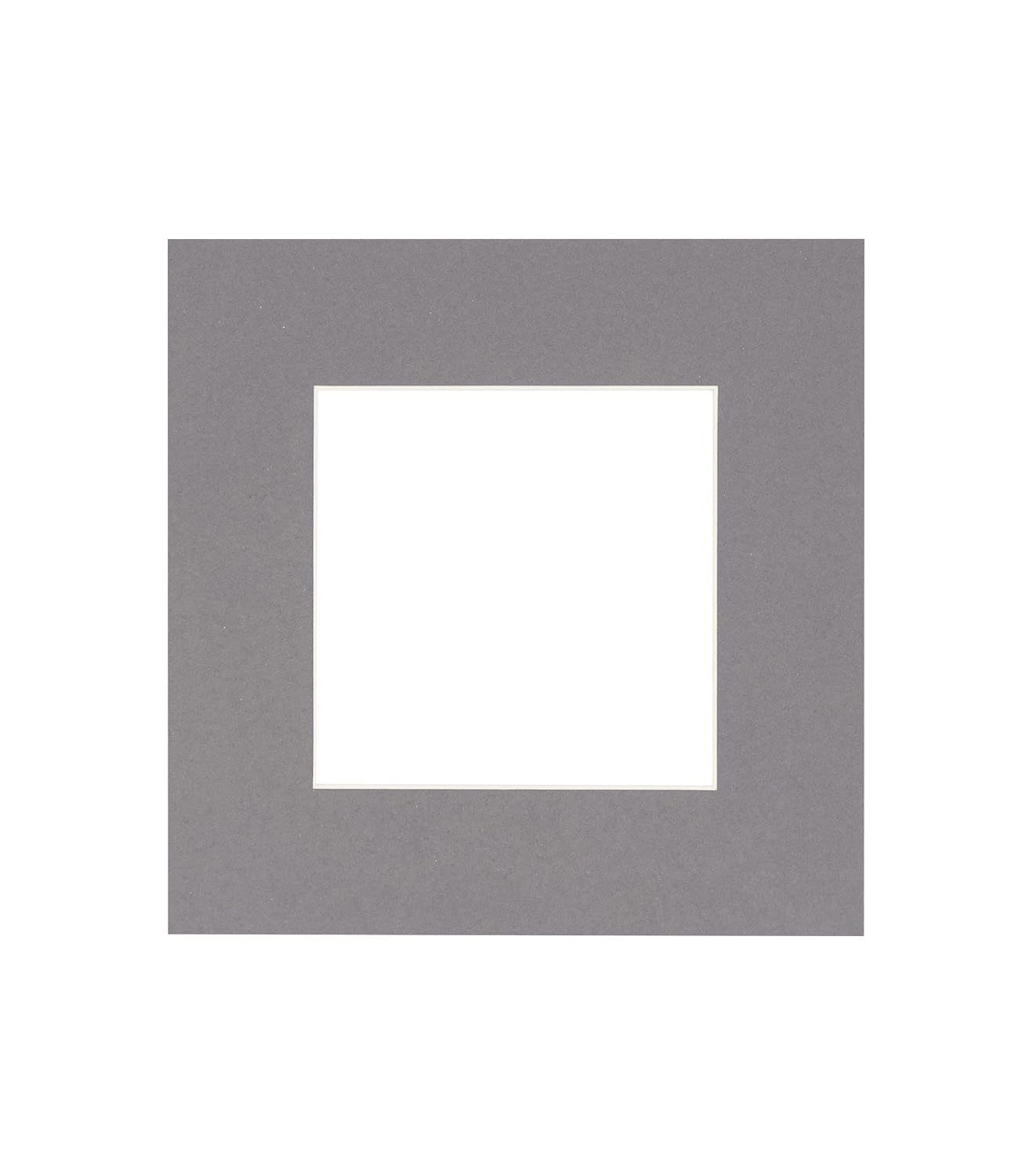 12x12 Mat for 16x16 Frame - Precut Mat Board Acid-Free Charcoal 12x12 Photo Matte Made to Fit a 16x16 Picture Frame, Premium Matboard for Family Photos, Show Kits, Art, Picture Framing, Pack of 1 Mat