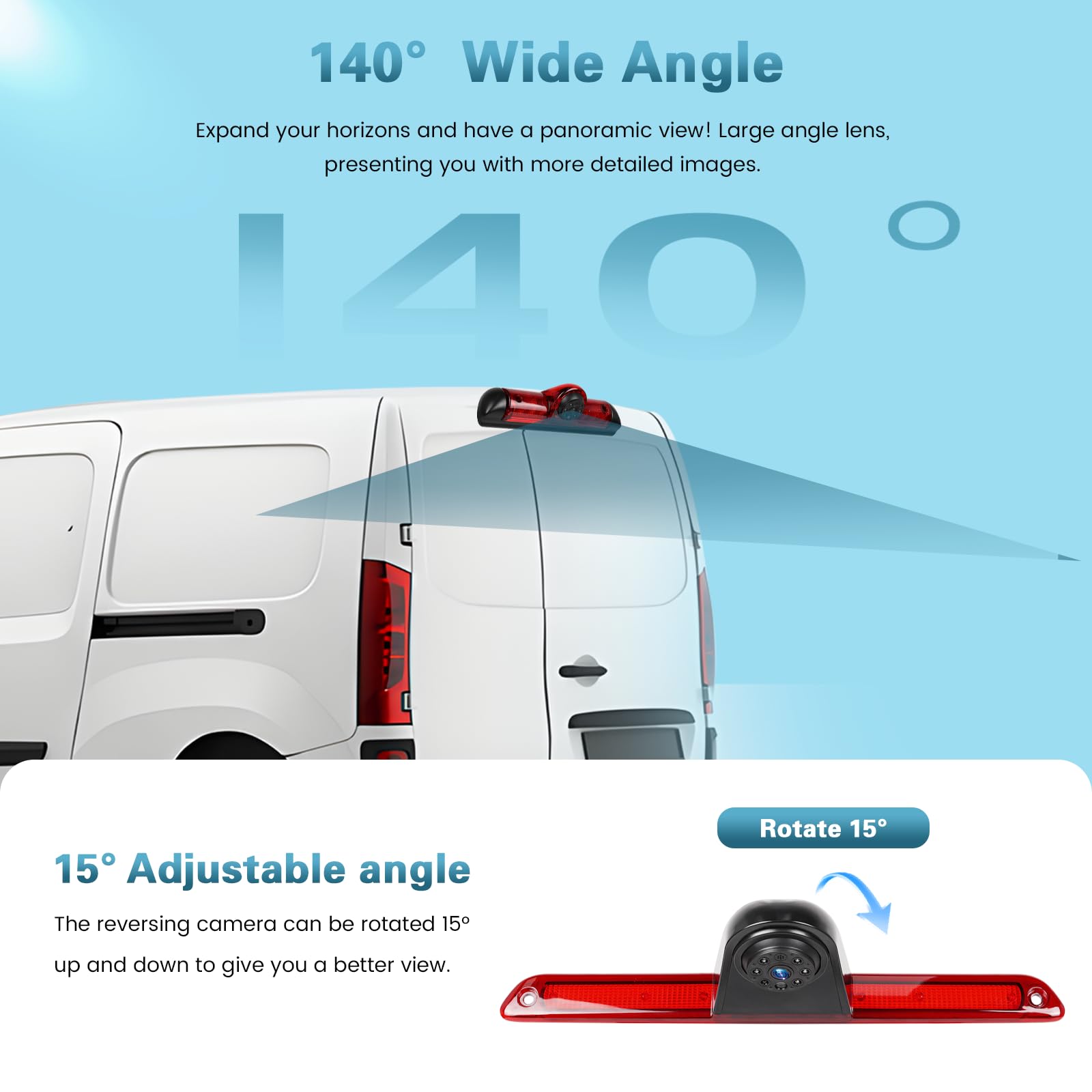Retrocamera per Sprinter 2006-2019 e Crafter 2007-2019, Terzo Stop