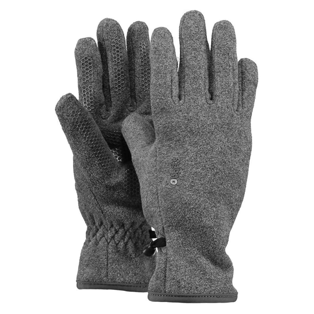 Barts Boy's Fleece Kids Gloves, Grey, 4 (Manufacturer size: 4)