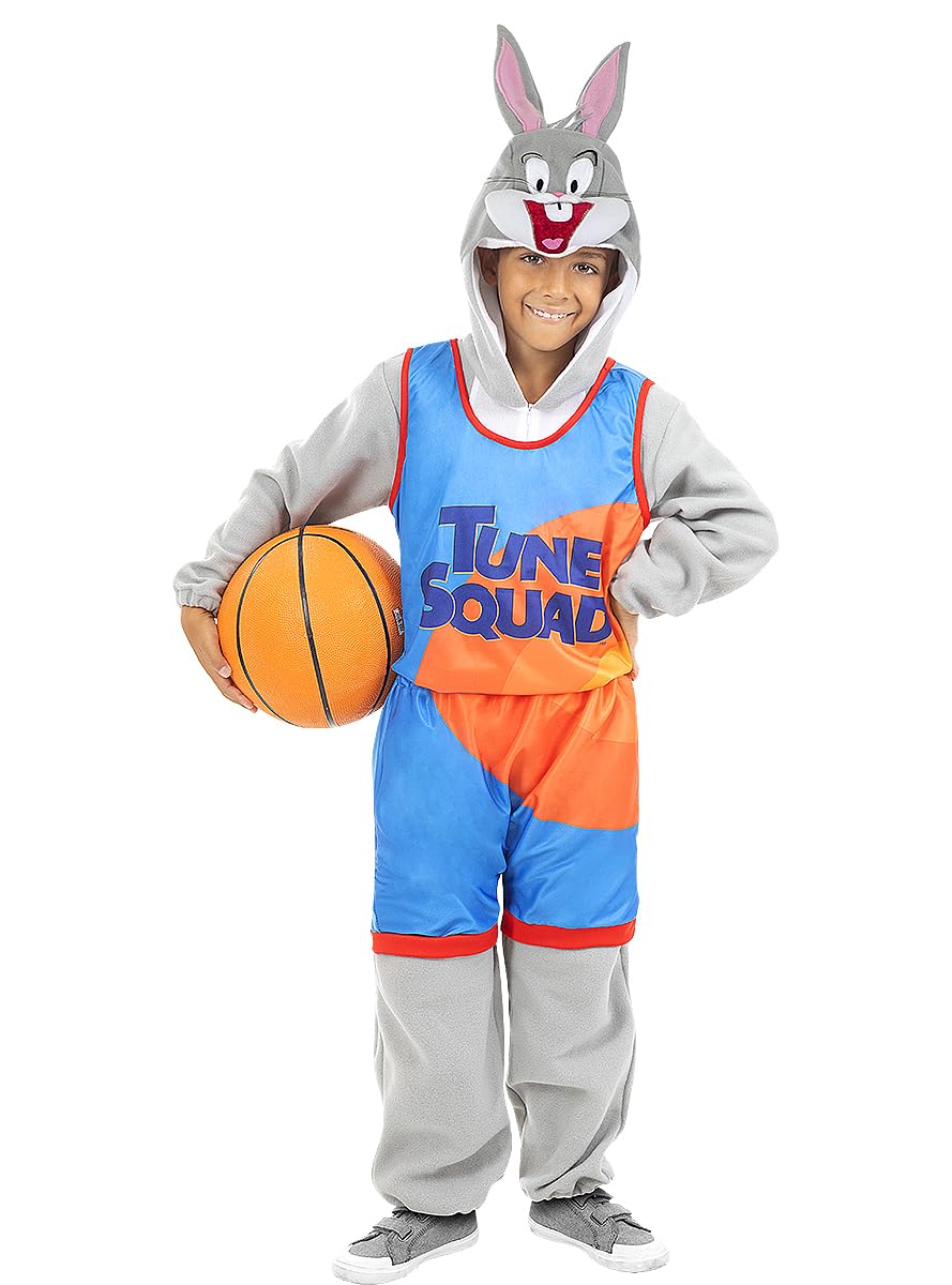 Funidelia | Costume Bugs Bunny Space Jam - Looney Tunes per bambino Cartoni Animati - Costume per Bambini e accessori per Feste, Carnevale e Halloween - Grigio/Argentato