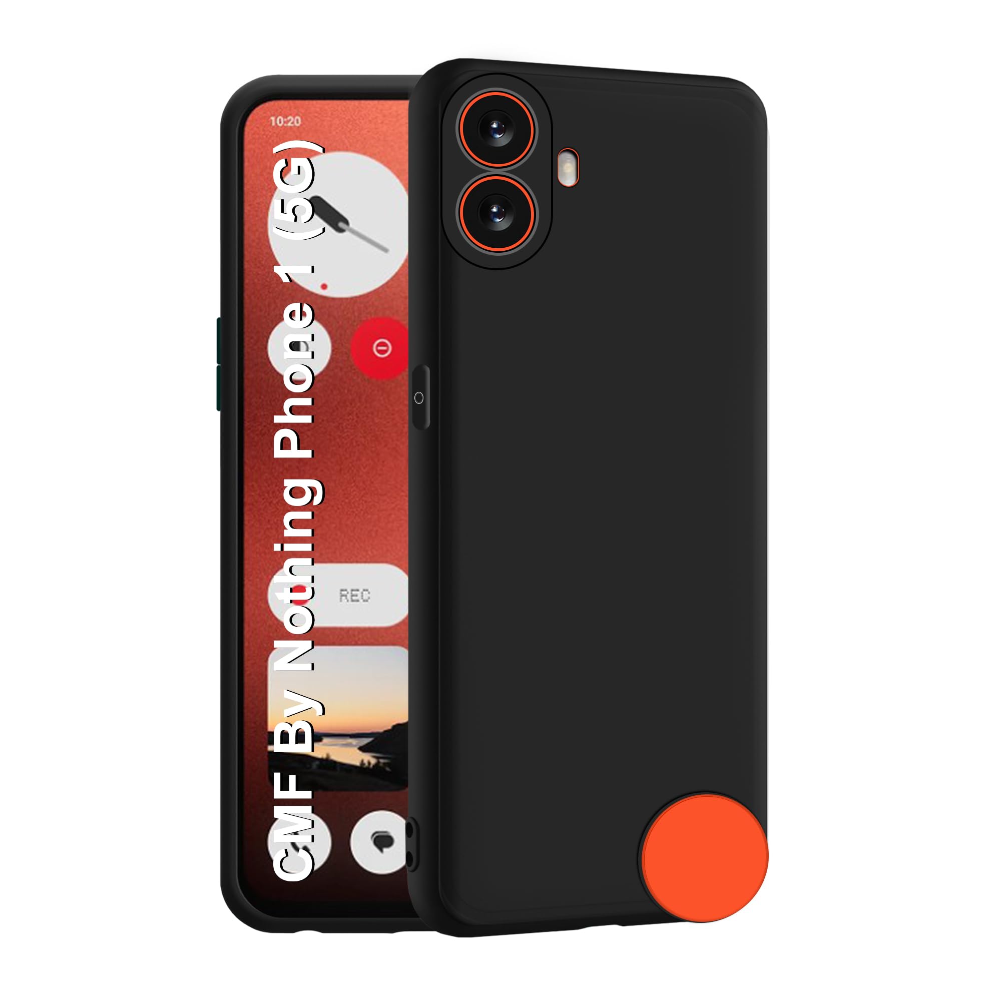 CEDO Nothing CMF Phone 1 (5G) Back Cover | Camera Bump Protection & Inner Velvet Fabric Lining | Ultra Slim Matte Soft Rubberised Case Cover (Black) (B0DCK9FH7X) Amazon Price History, Amazon Price Tracker