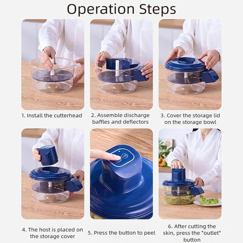 Image of Multipurpose Automatic Fruit & Vegetable Peeler Machine | Rechargeable Electric Potato Peeler |Kitchen Tool for Home, Shop & Restaurant