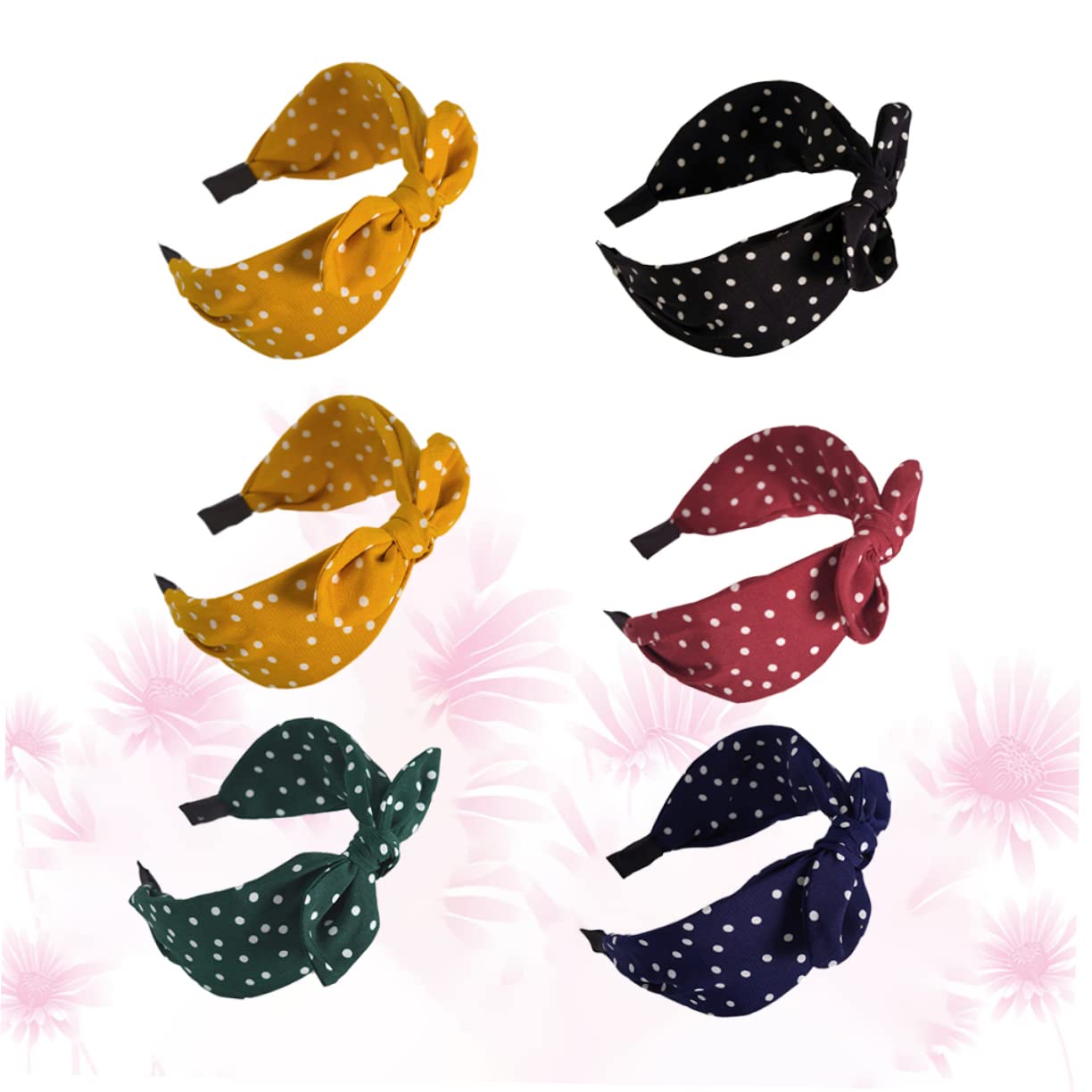 DOITOOL 12pezzi Cerchietti Per Stile Leopardato Di Fasce Con Nodo e Design Elegante Per Donne e Ragazze Perfetti Per Occasioni Speciali e Uso Quotidiano Giallo Rosso Verde