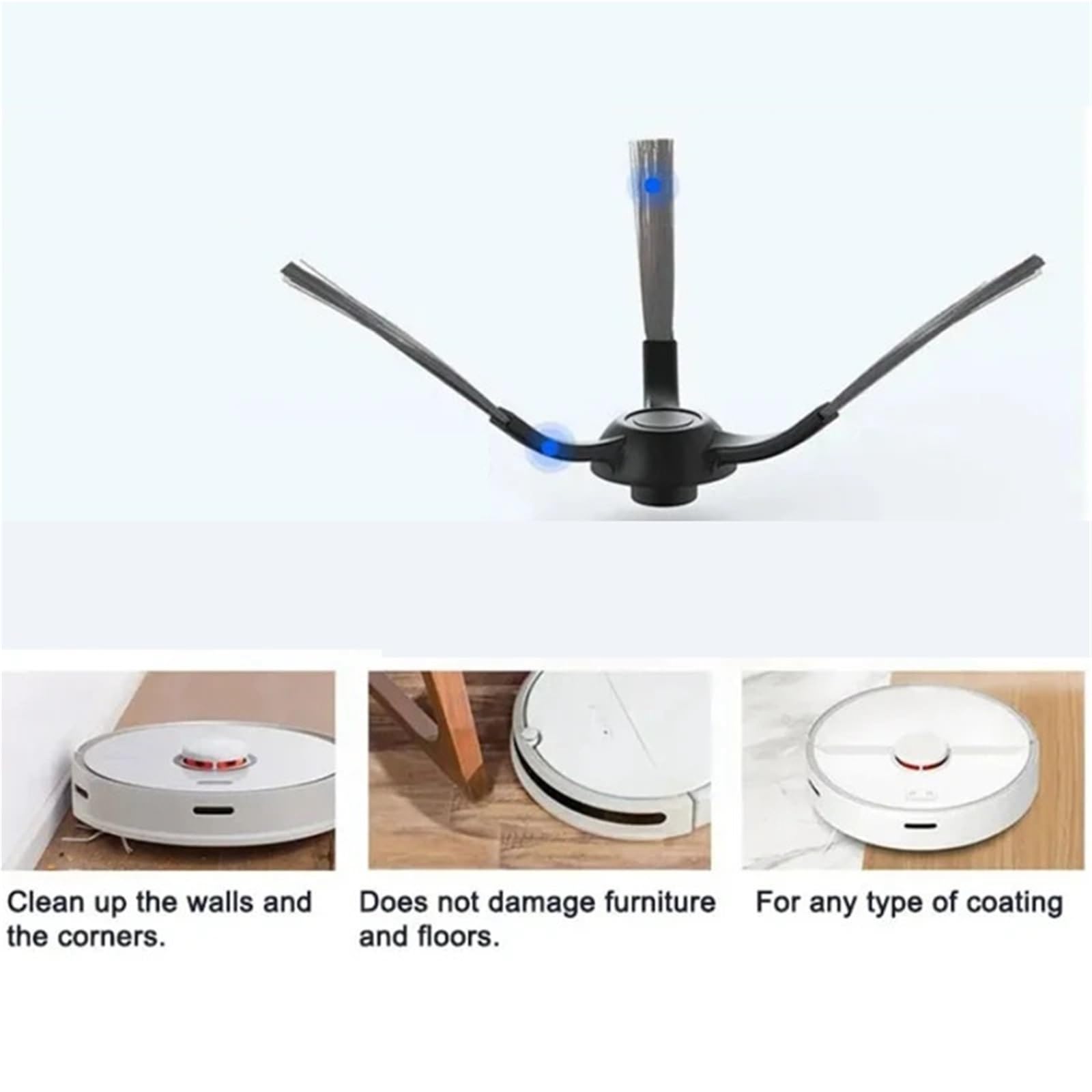 Side Brush Filter,Fit For Xiaomi, Mi Robot Vacuum-Mop Pro STYTJ02YM 2S 3C Viomi V2 V3 SE Conga 3490 3690 zestaw filtrów i szczotek do odkurzacza