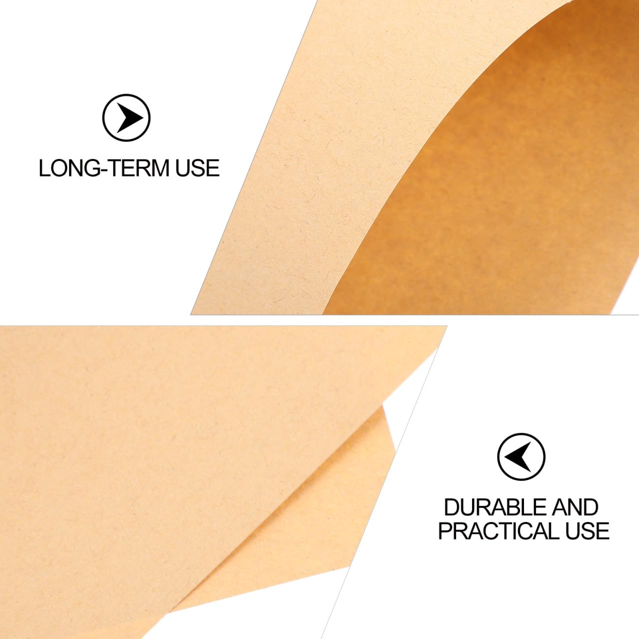 Lurrose Papier Kraft Épais A4 210g pour Dessin et Pratique Artistique 100 Feuilles